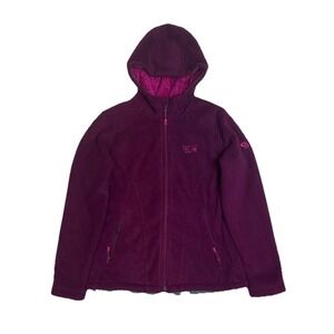 Mountain Hardwear Women's Lined Fleece Jacket Plum Full Zip Size Medium